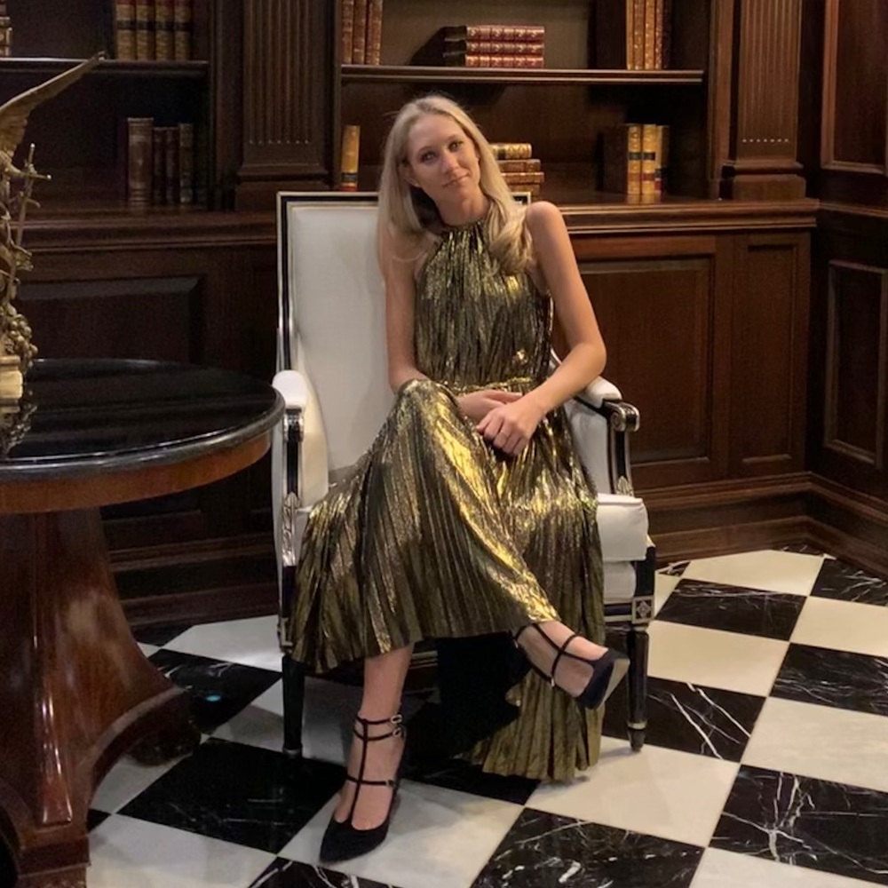 Gold Lucy Paris Dress Like New